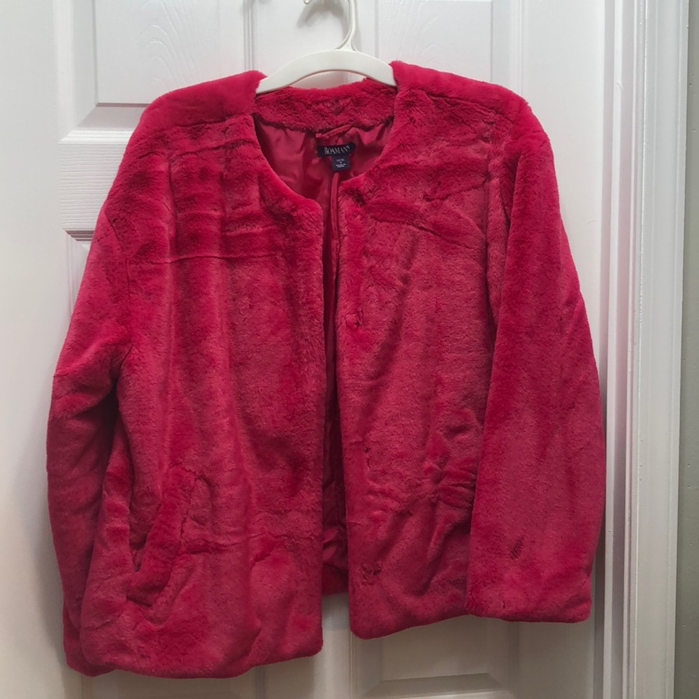 Pink Faux Fur Jacket